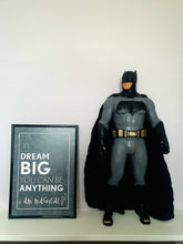 Load image into Gallery viewer, Children's positive affirmation art with superhero | children's bedroom wall print charcoal grey