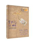 This Is Me expressive journal for children by Emily & Eve, wrapped in brown paper with yellow ribbon