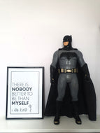 Children's positive affirmation art | children's bedroom wall print grey